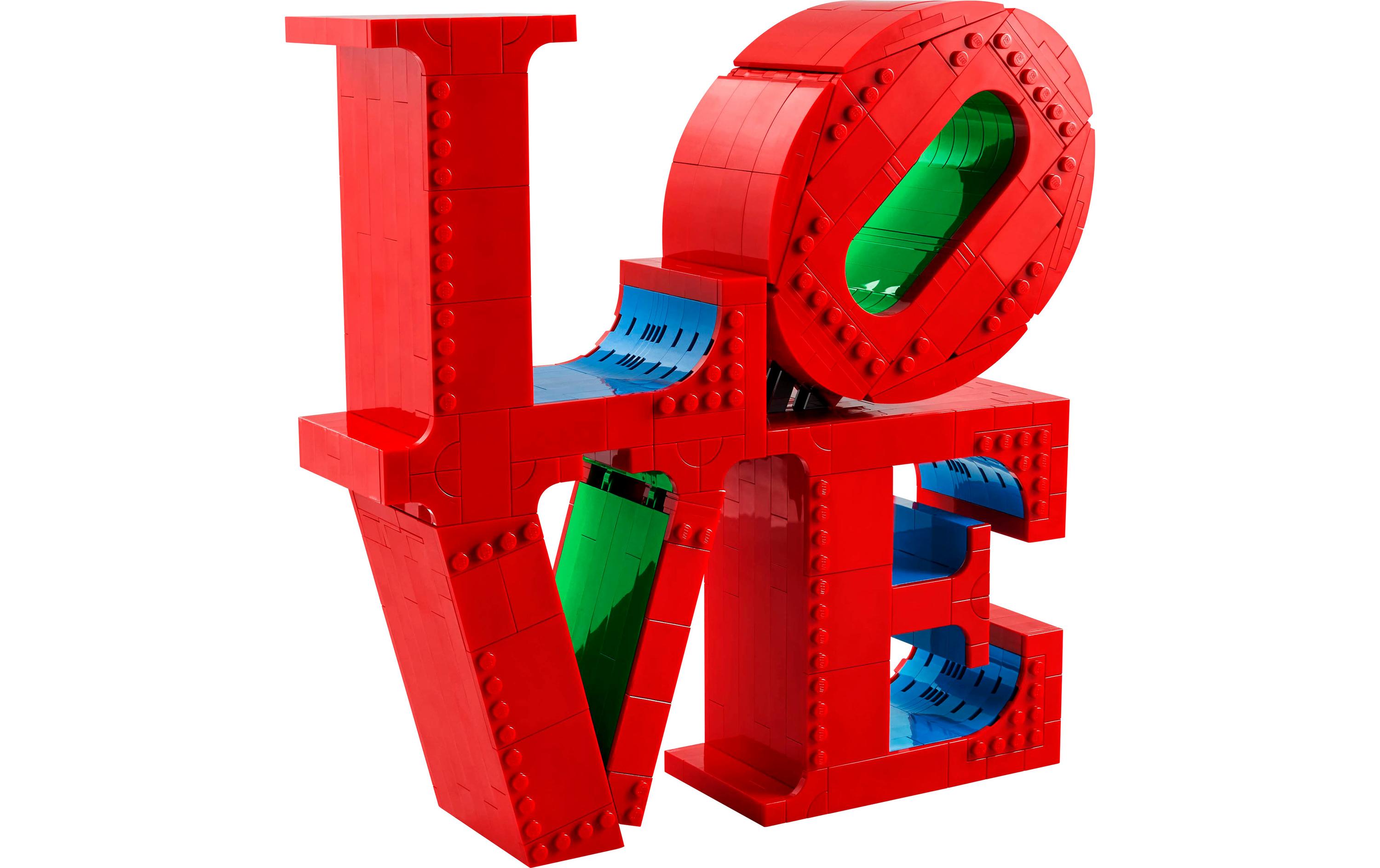 Art LOVE 31214Lego-Version der legendären LOVE-Skulptur zum Ausstellen