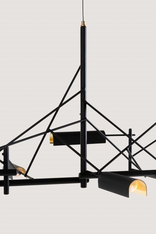 Moooi Tinkering 140 hanglamp LED zwart/messing