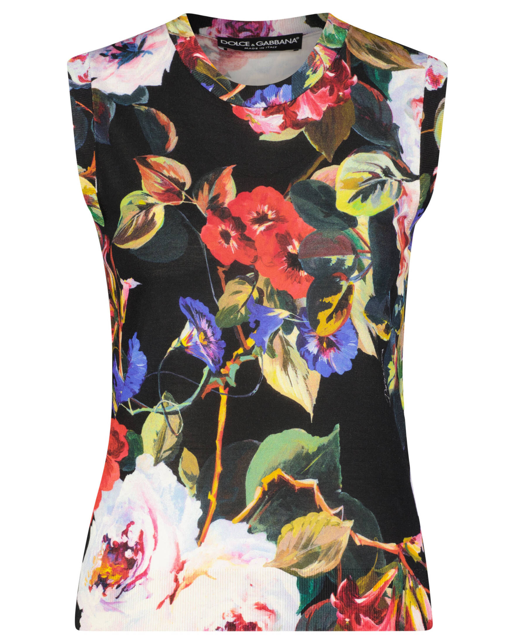 Dolce & Gabbana| Damen Seidenstricktop FLOWER POWER