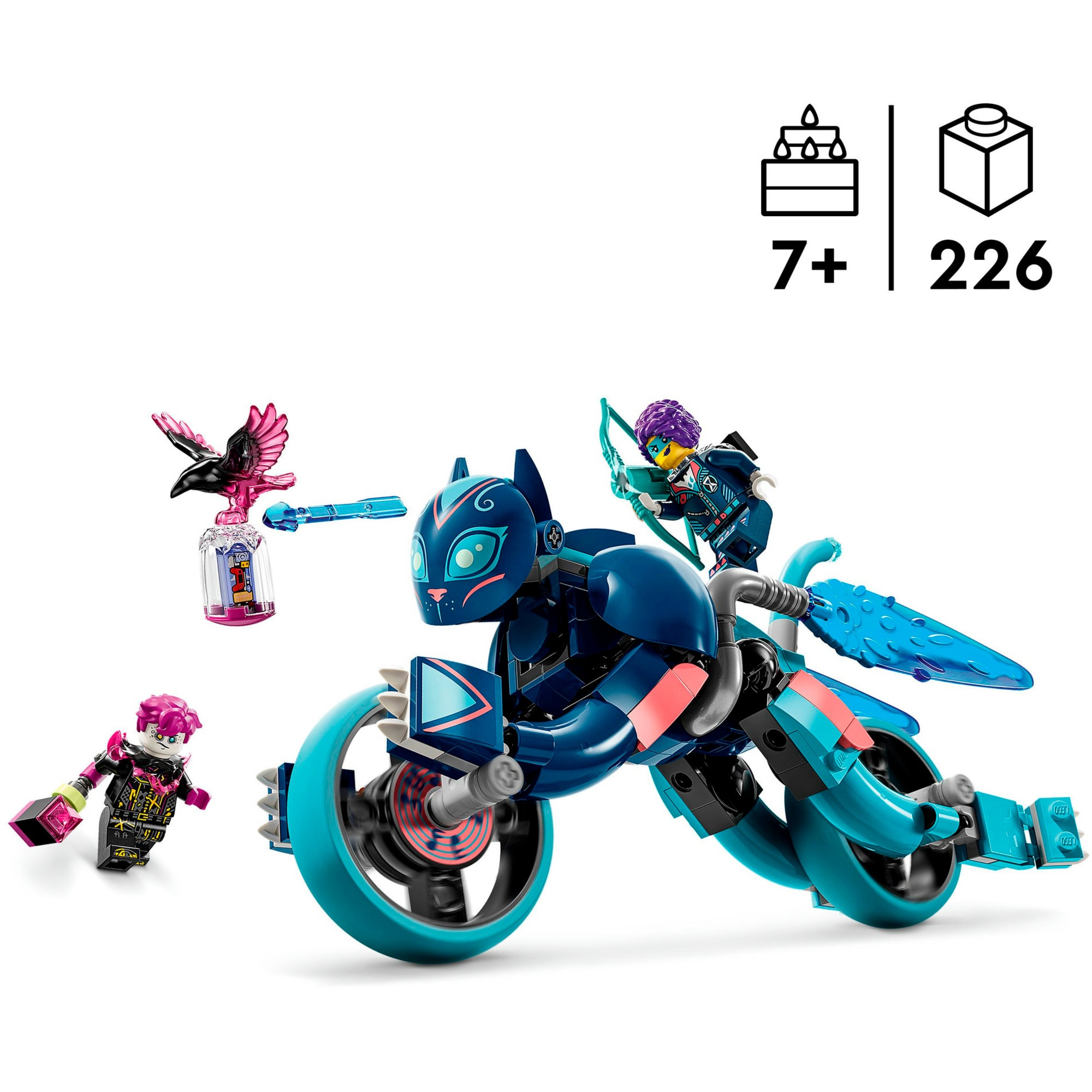 LEGO Konstruktionsspielzeug DREAMZzz Zoeys Katzenmotorrad