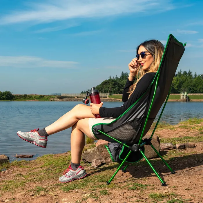 Highlander Ayr Rest Tall Folding Campingstoel