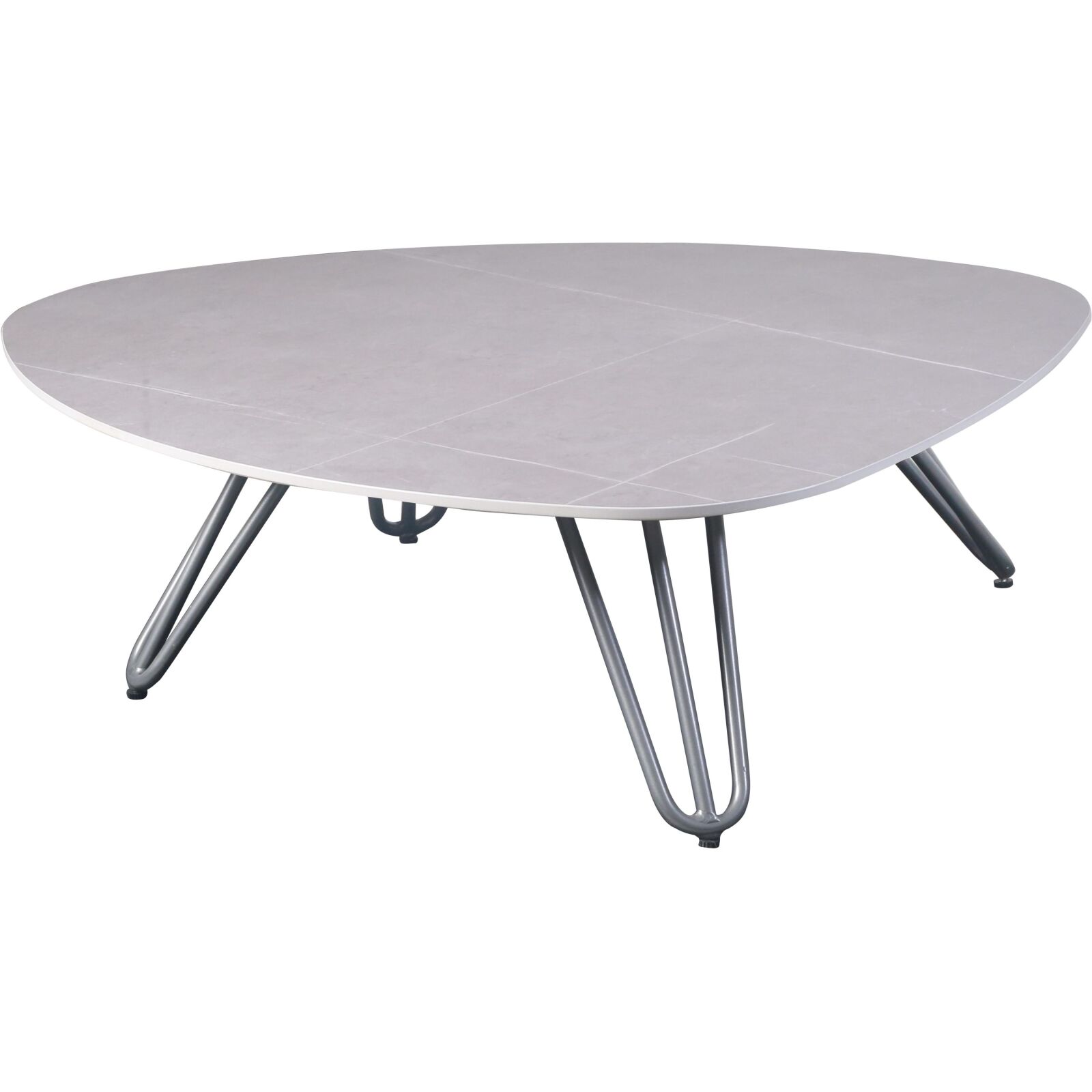 Tisch EMILIA - grau - gesinterter Stein - 110 cm