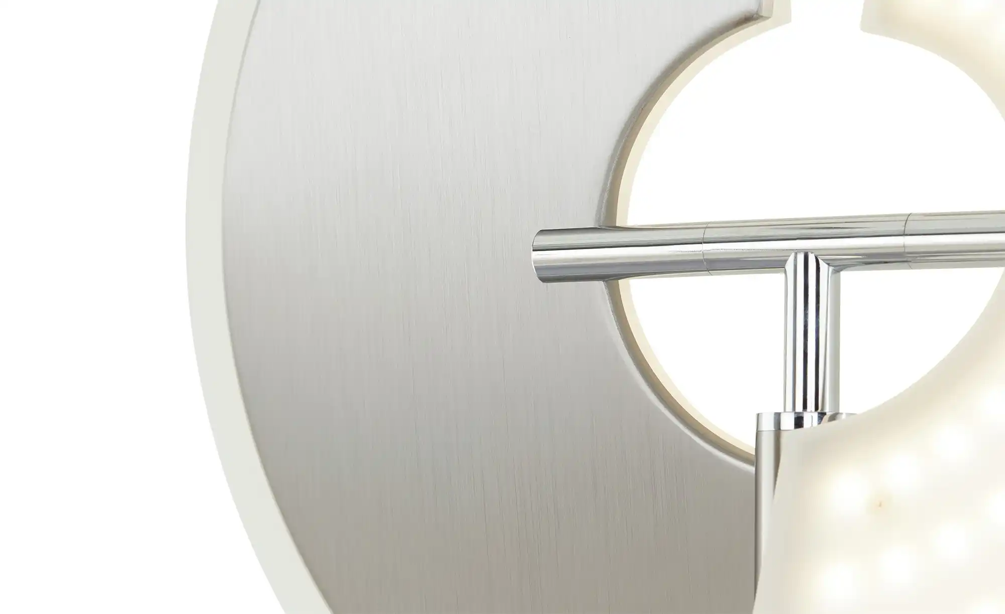 Meisterleuchten LED-Deckenfluter, 3-flammig, Nickel-matt/ chrom