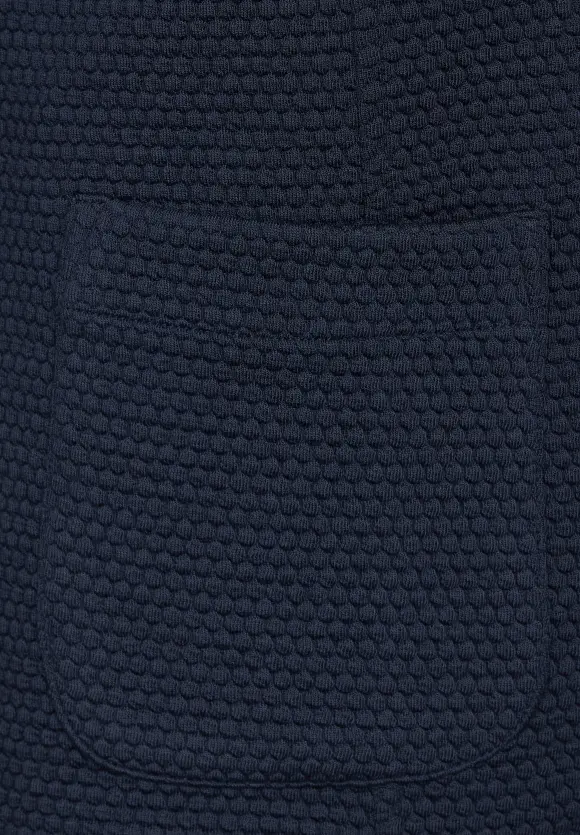 Struktur Blazer mit Taschen - deep blue