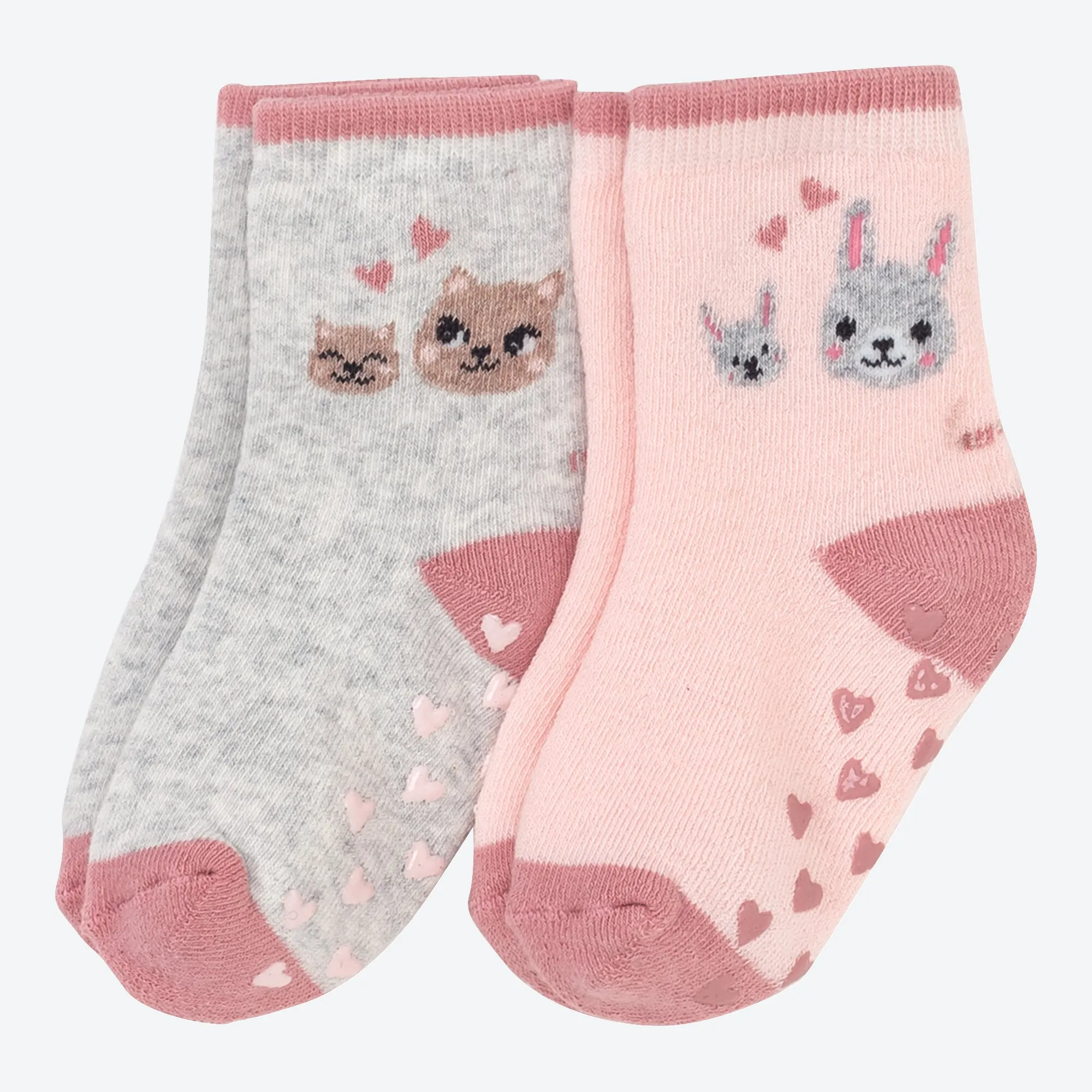 Mädchen-ABS-Socken, 2er Pack