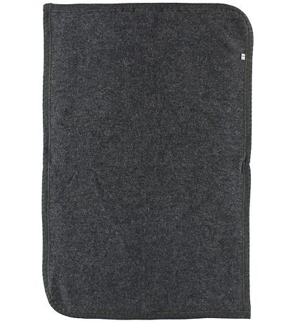 Joha Decke - 85x58 - Wolle - Anthrazitgrau