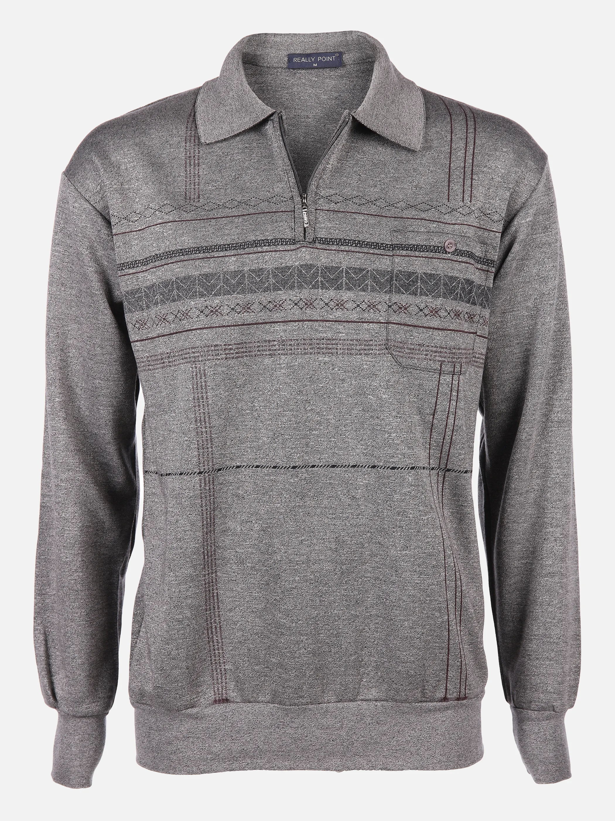 Herren Poloshirt mit Musterprint