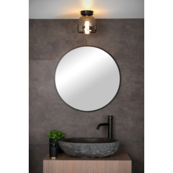 Lucide Tyler Plafonnière Badkamer zwart