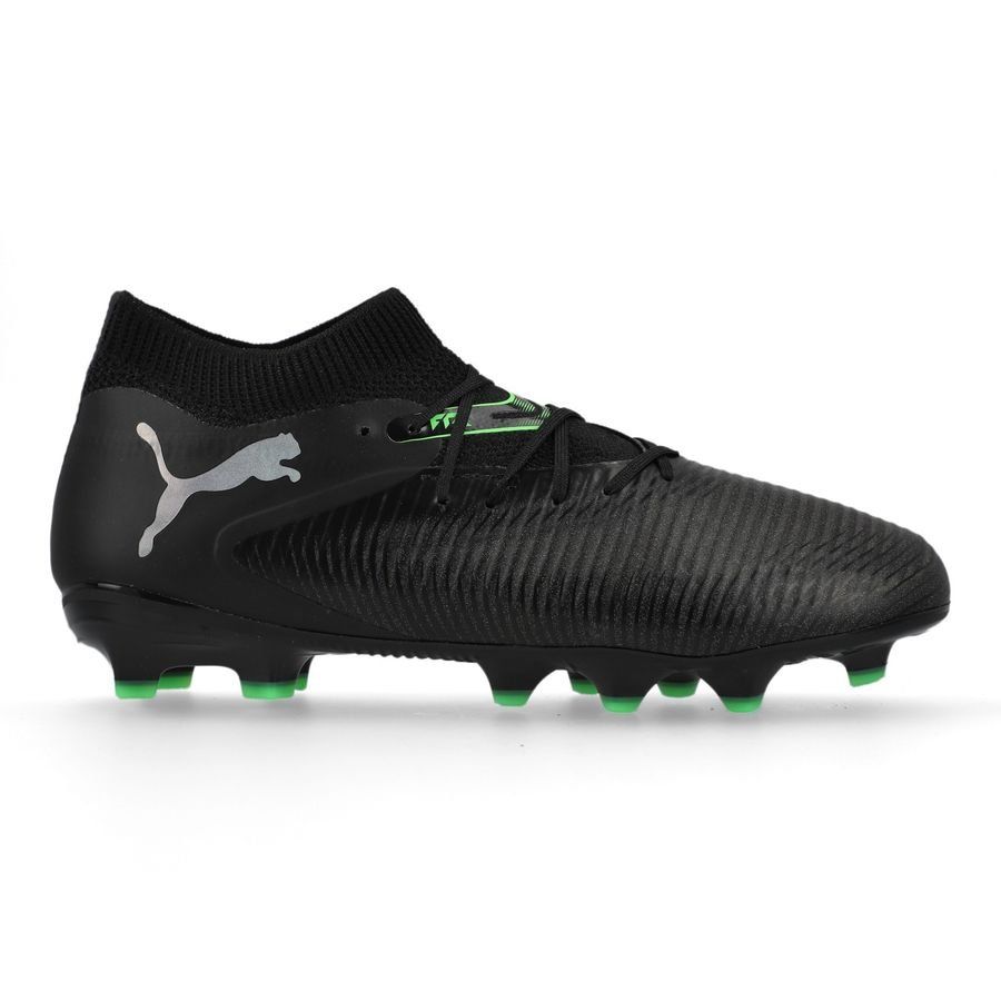 PUMA Future 8 Pro FG/AG Eclipse - Noir/Cool Light Gray/Vert Enfant