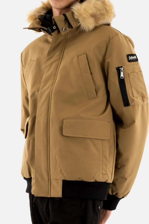 Blousons et vestes schott keyburn dark beige