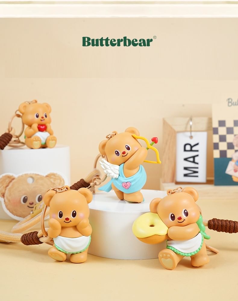 Butterbear - Butterbear Figuur Sleutelhanger (4 Ontwerpen)