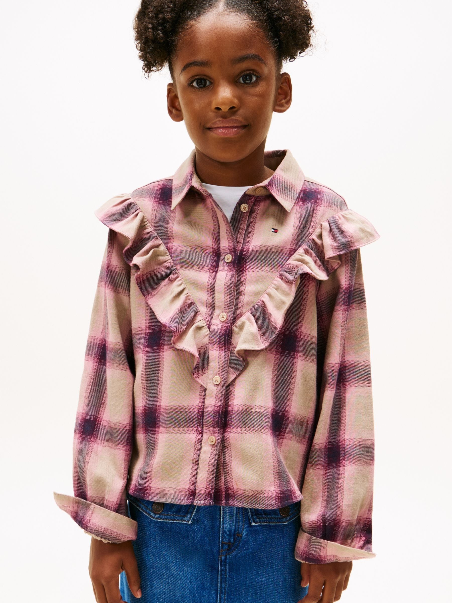 Bruin - Tommy Hilfiger Ruffle Relaxed Fit Blouse