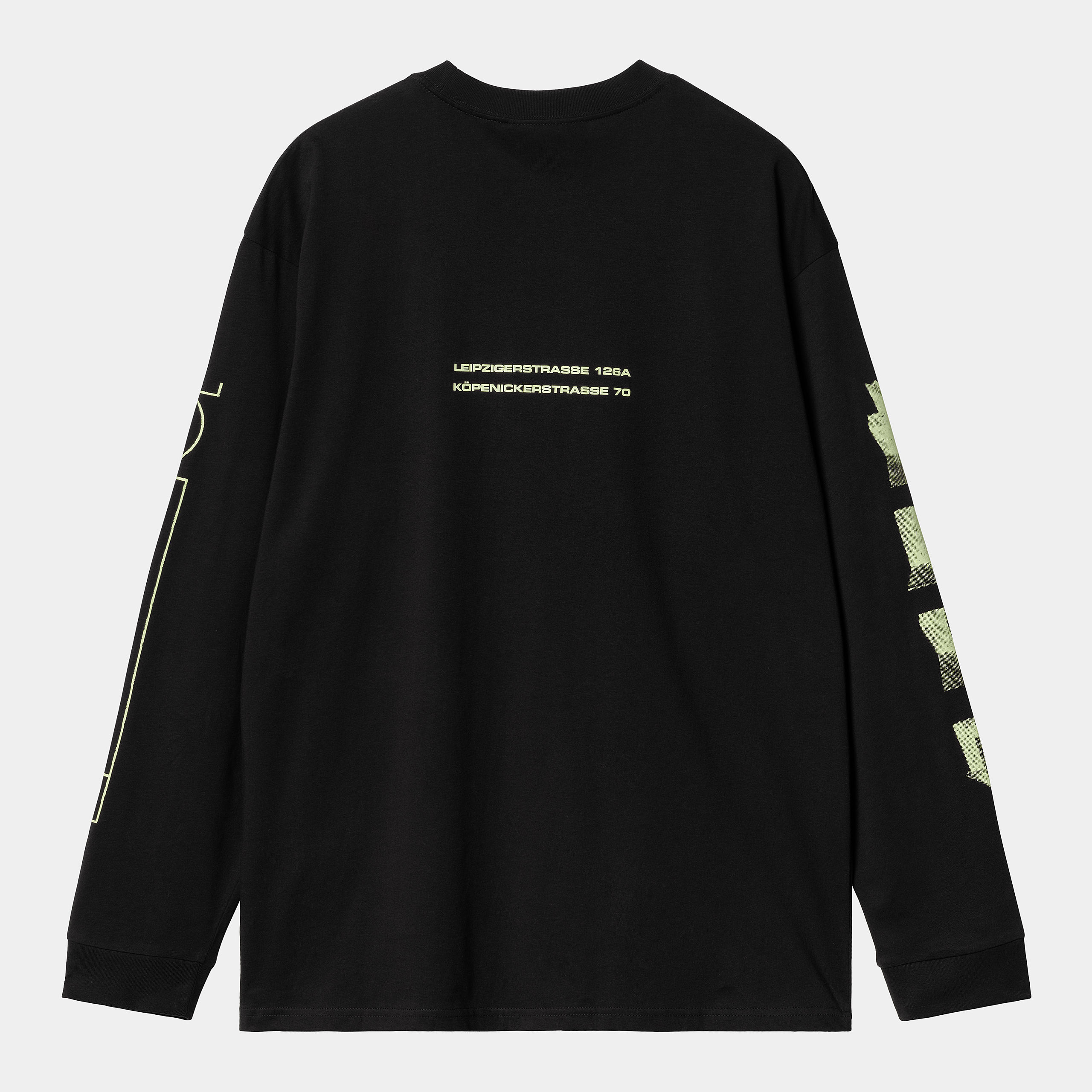 Carhartt WIP True Spirit LS T-Shirt Black / Glow Green
