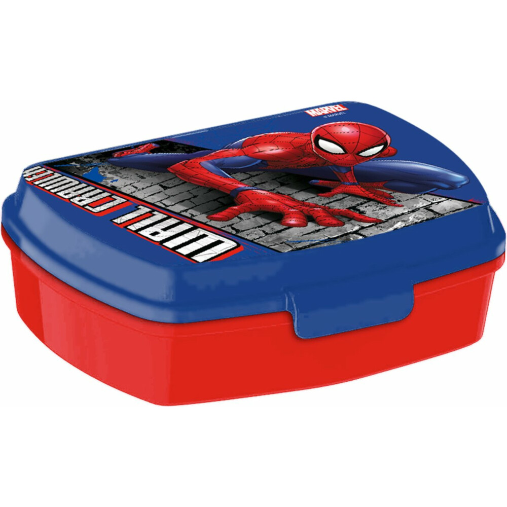 Marvel Broodtrommel Spiderman Blauw Rood