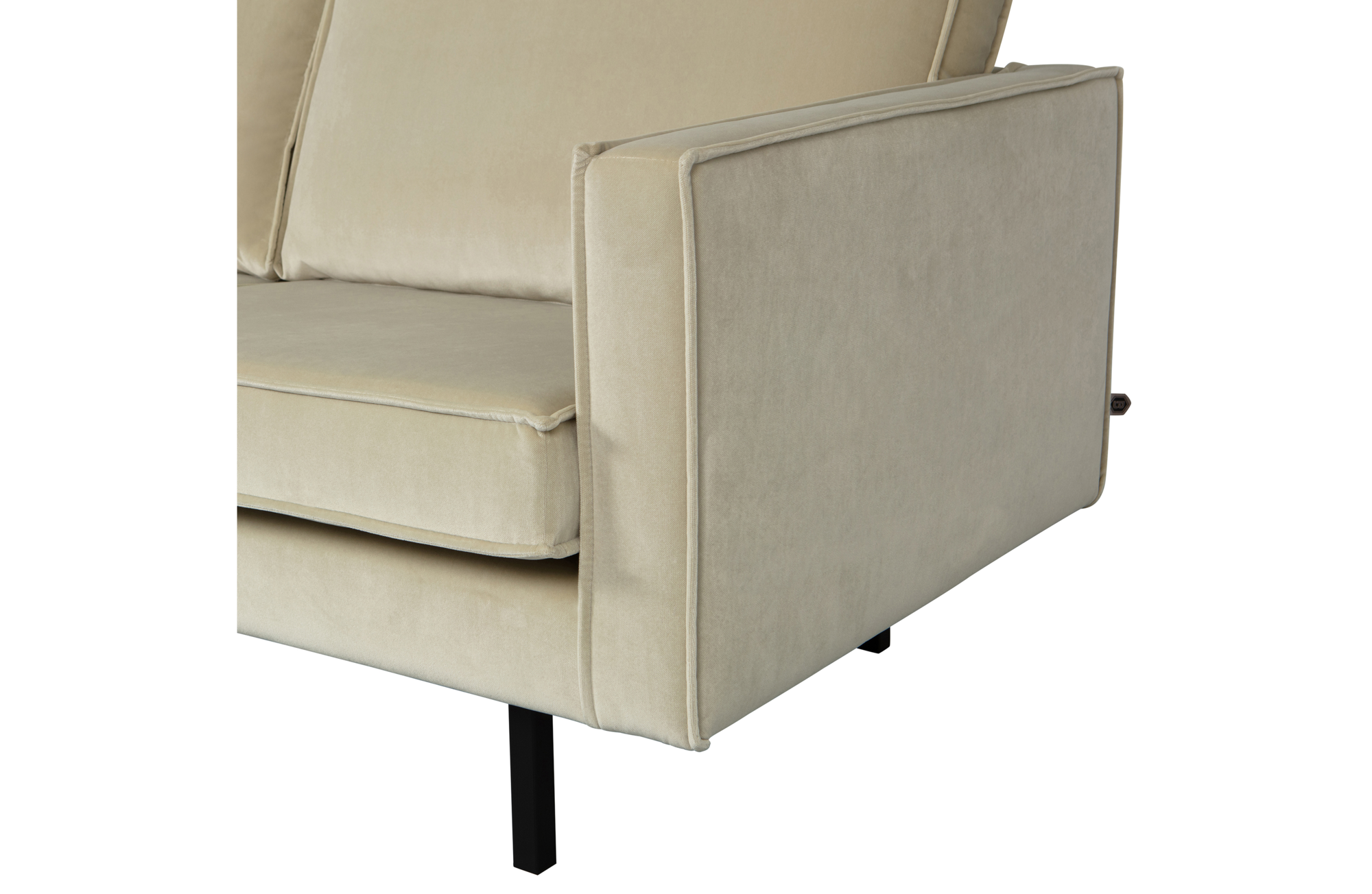 BePureHome chaise longue Rodeo velvet Links - Pistache