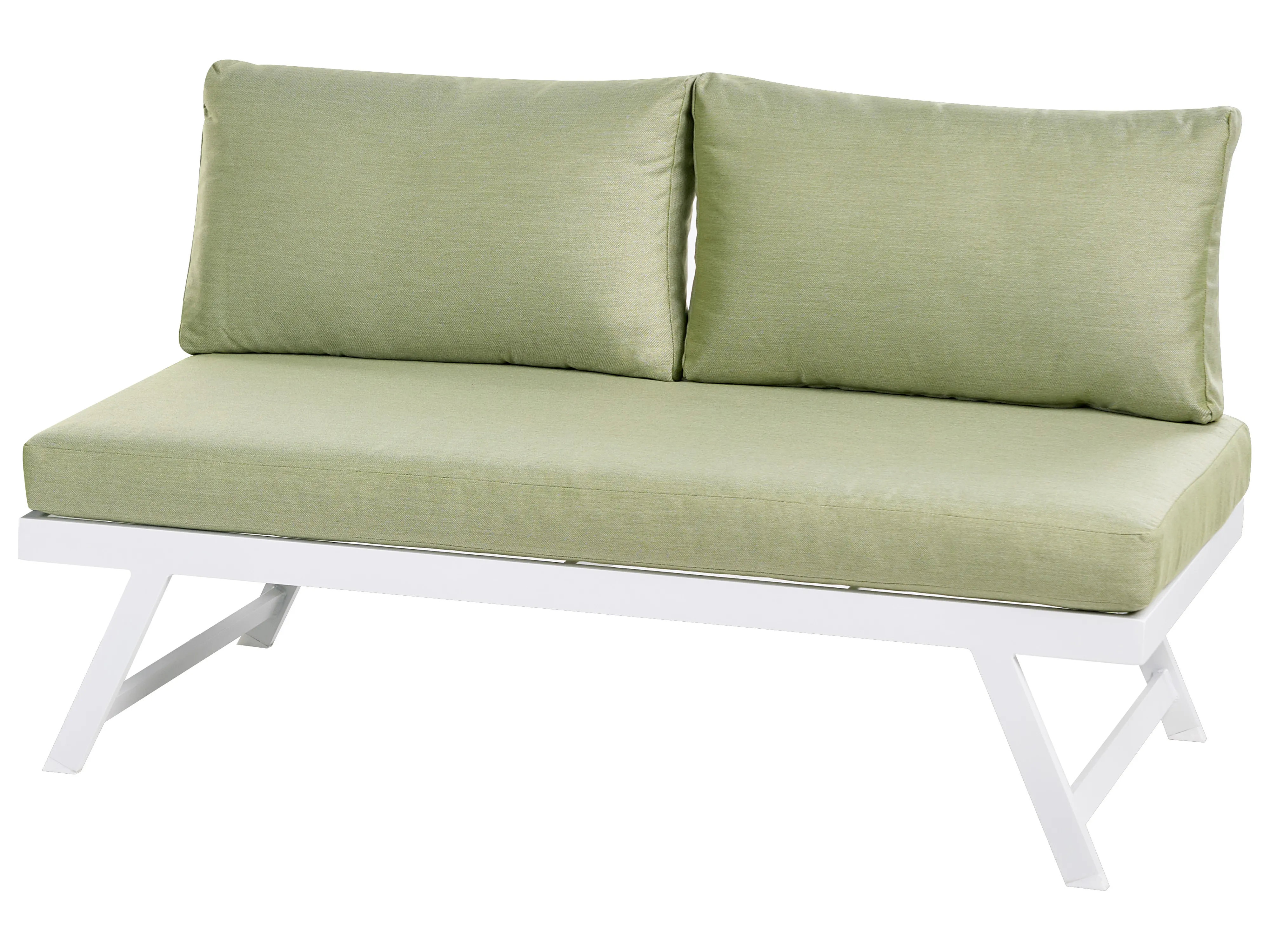 Tuin hoekloungeset met tafel 5-zits COCCORINO Metaal Groen