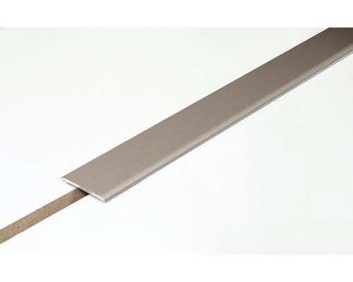 SKANDOR overgangsprofiel, geborsteld geanodiseerd roestvrij staal, zelfklevend, 2x28x900 mm