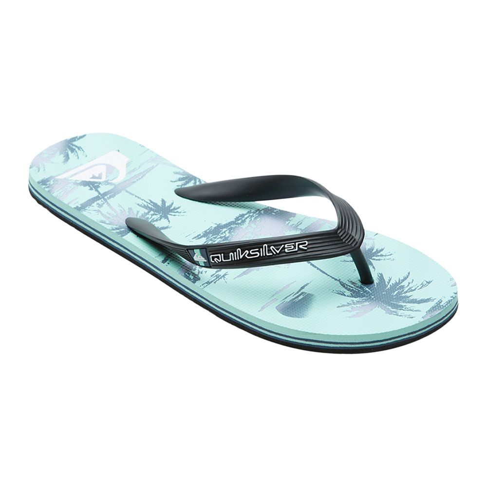 Quiksilver MOLOKAI AIR FLOW - Tongs Homme black/green/grey