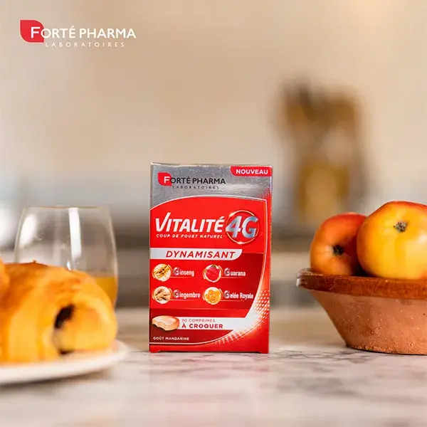 Forté Pharma Vitality 4G Energy Boost 30 Comprimidos Mastigáveis