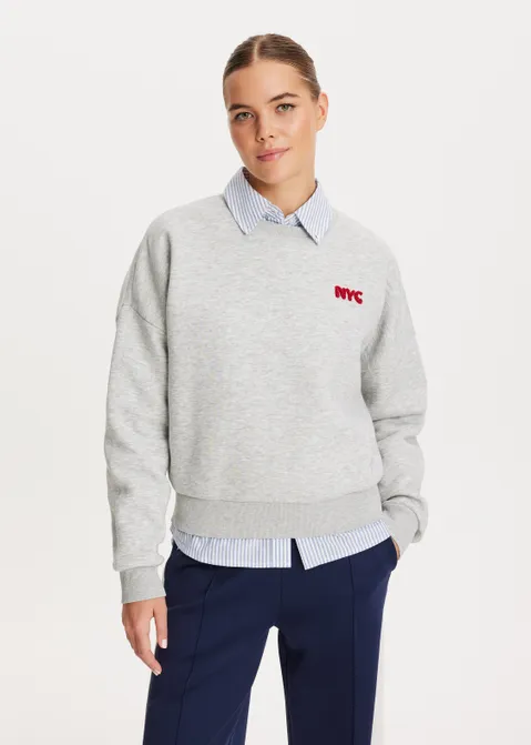 Sweater city girl grijs (GRS.MME)