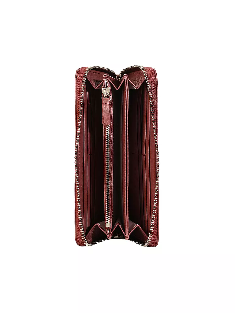 COCCINELLE Geldbörse METALLIC SOFT rot