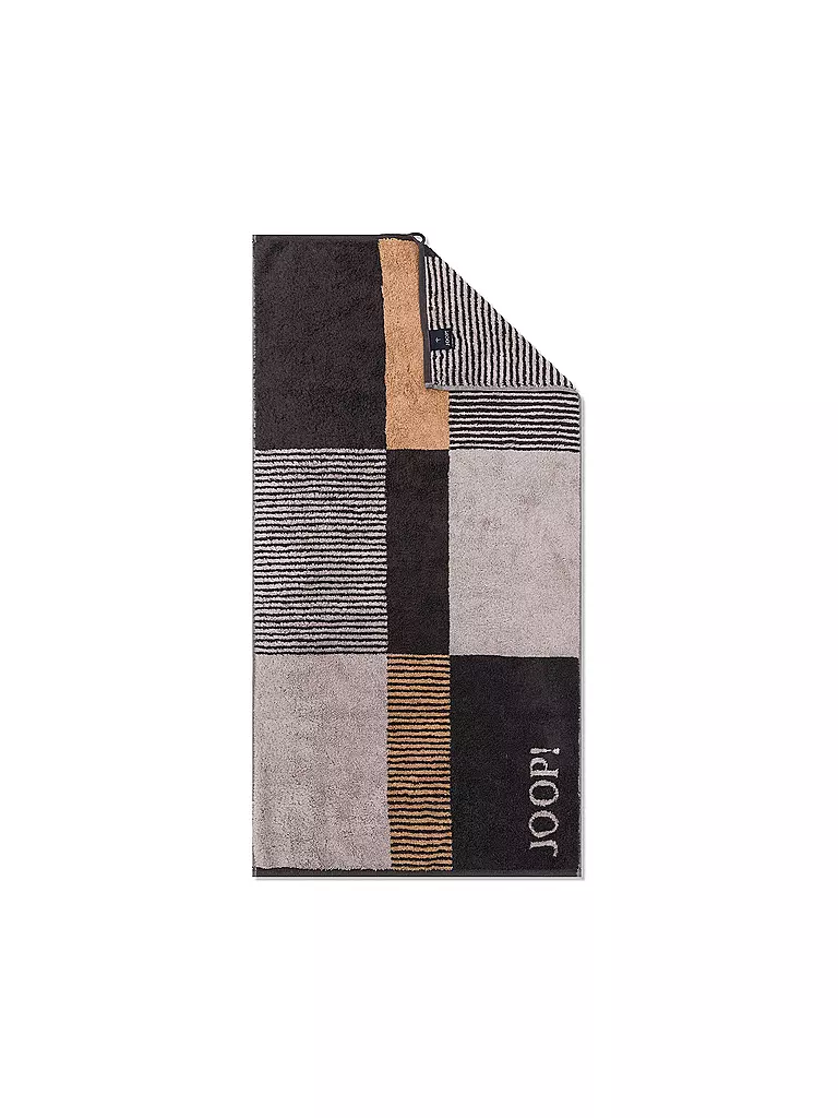 JOOP Handtuch 50x100cm DIVIDED SQUARES  Stein grau
