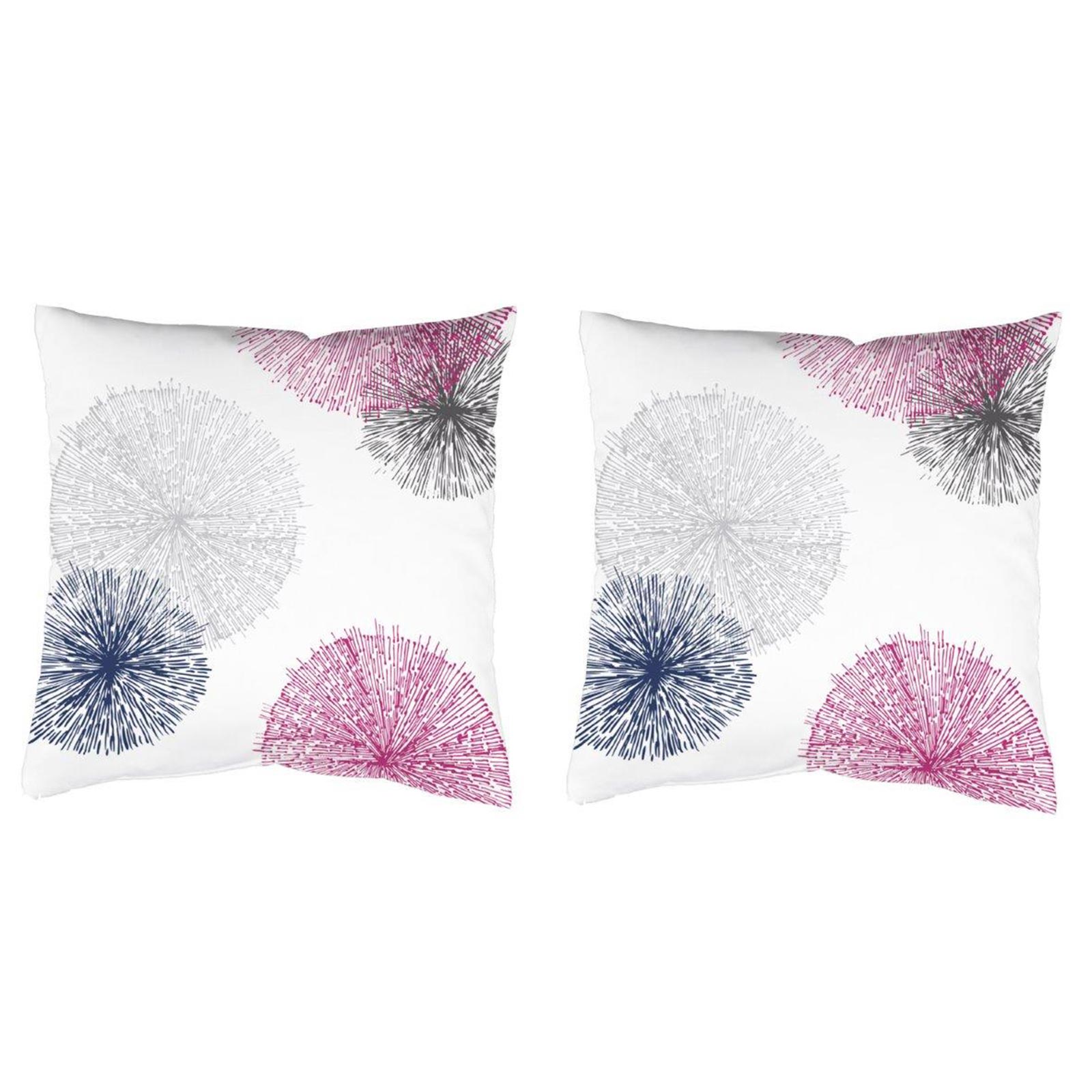 2er-Set Samt-Kissen SCOPPIO- beere - 40x40 cm
