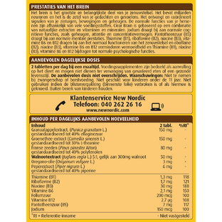 New Nordic Clear Brain Tabletten 60TB