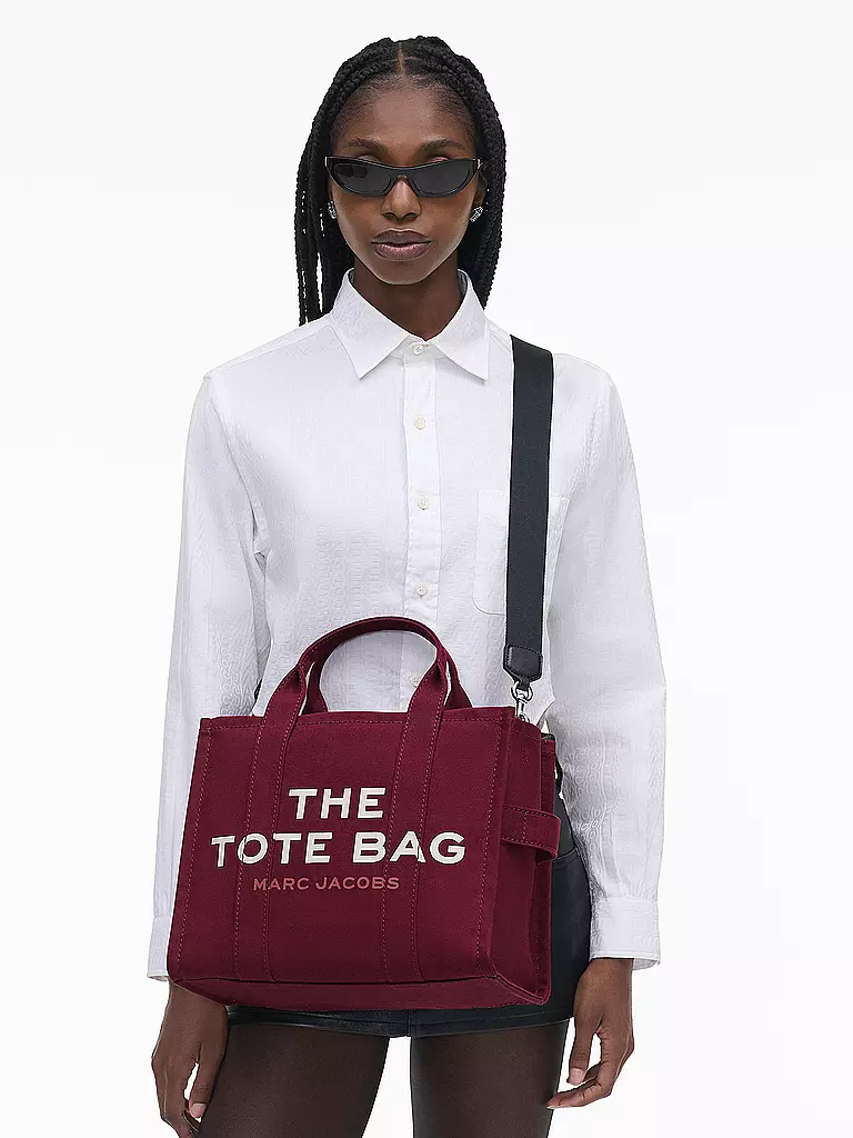 MARC JACOBS Tasche - Tote Bag THE MEDIUM TOTE CANVAS dunkelrot