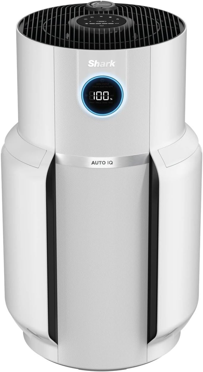 Shark NeverChange Max Luftreiniger mit Hepa- & Aktivkohlefilter, entfernt 99,97% Allergene, Staub, Schimmel, Rauch & Gerüche, Luftfilter bis 130qm², bis zu 5 Jahre ohne Filterwechsel, HP300EU