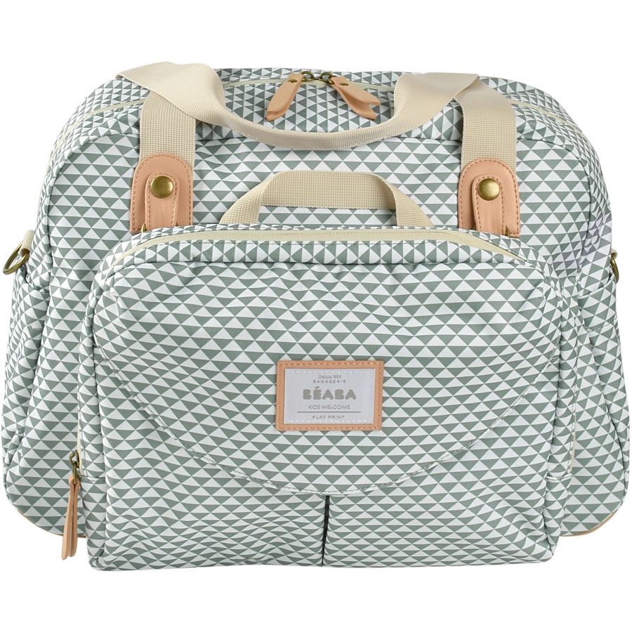 BEABA® Wickeltasche Geneva II Play Print Salbeigrün
