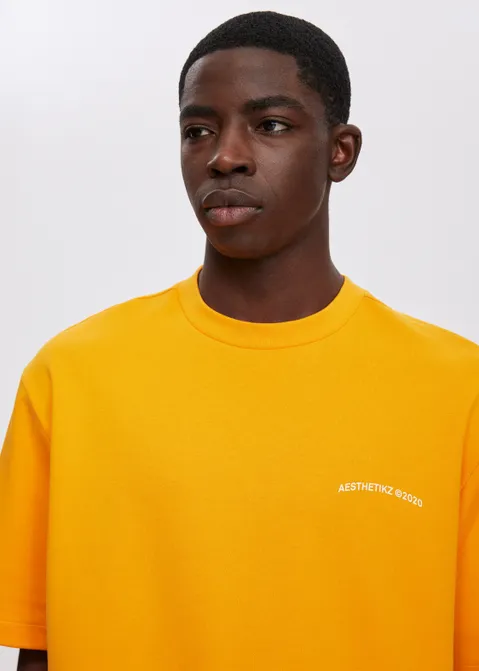 T-shirt met print garments oranje (ORA)