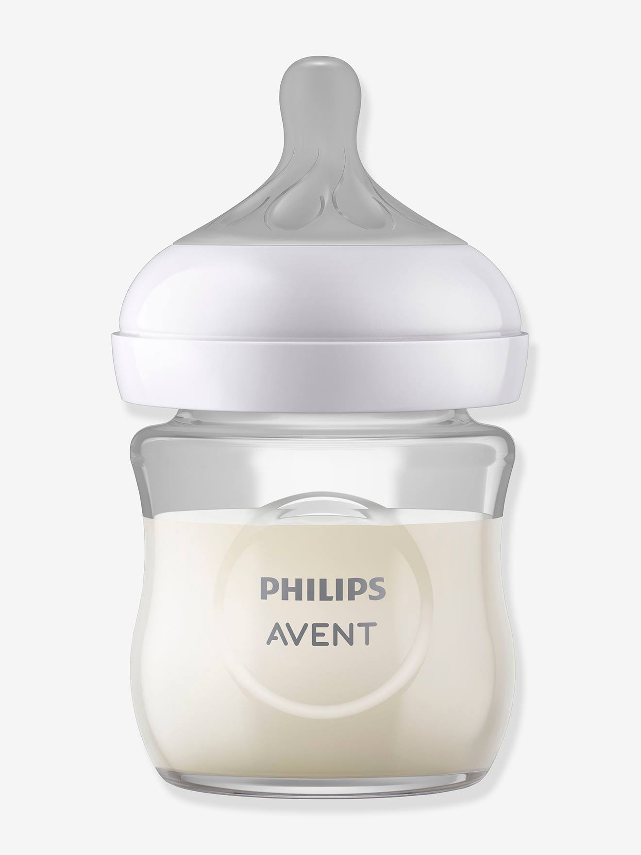 Mamadeira de vidro Philips AVENT Natural Response 120ml, transparente