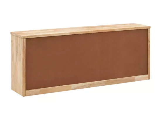 Banc de rangement de chaussures 94x20x38 Bois massif de noyer