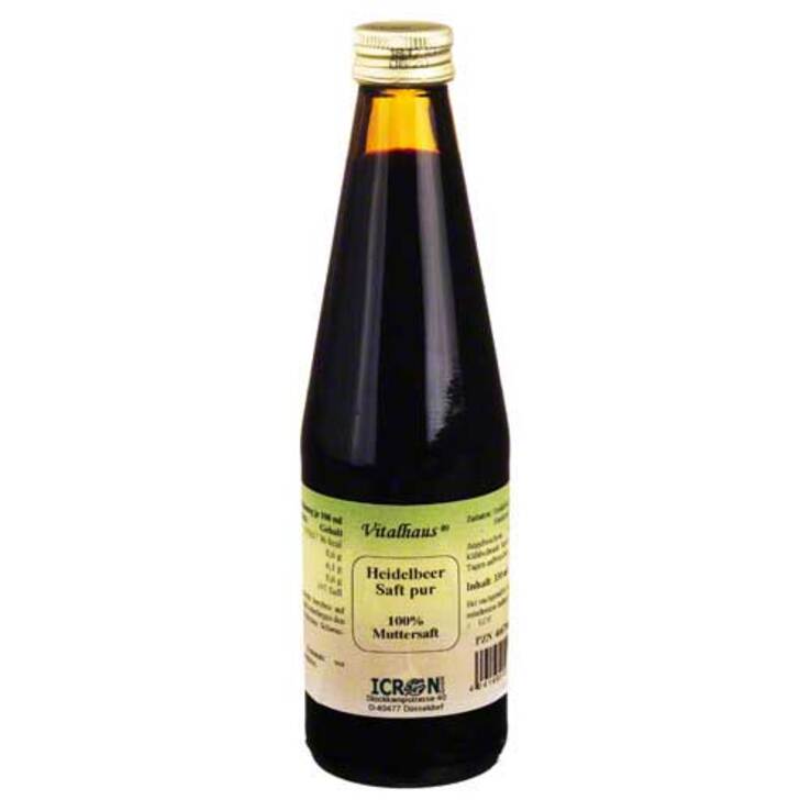 Heidelbeer Saft pur Vitalhaus, 330 ml