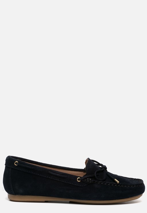 Giulia Mocassins blauw Suede 130211