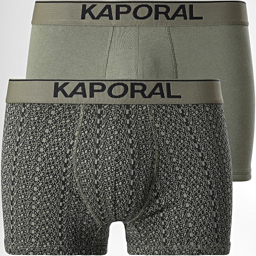 Lot De 2 Boxers Lemb Vert Kaki