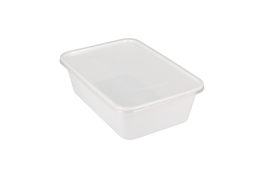 Maaltijdbak PP 650ml wit