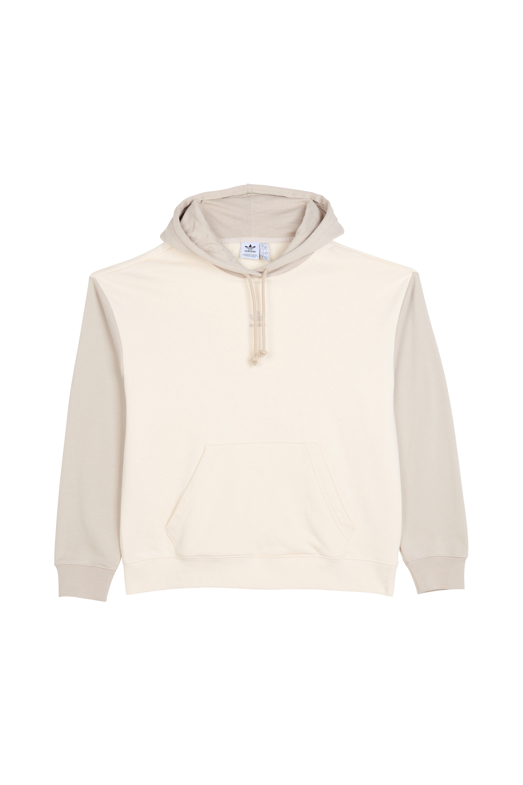 ADIDAS - Coupe ample- Col à capuche avec cordon de serrage- Manches longues- Poche kangourou - Logo brodé sur poitrine  HOODIE Beige