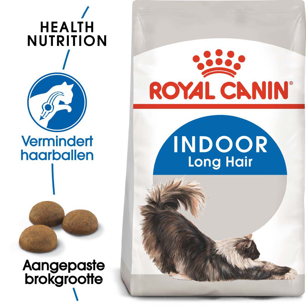 Royal Canin Indoor Long Hair - Kattenvoer - 2 Kilogram - Gevogelte