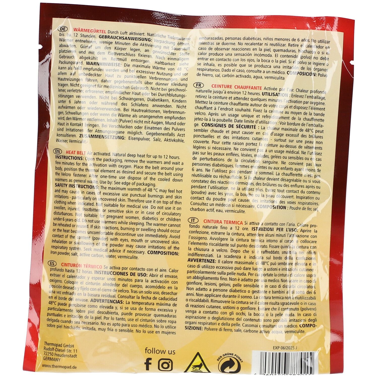 thermopad® vital Wärmegürtel