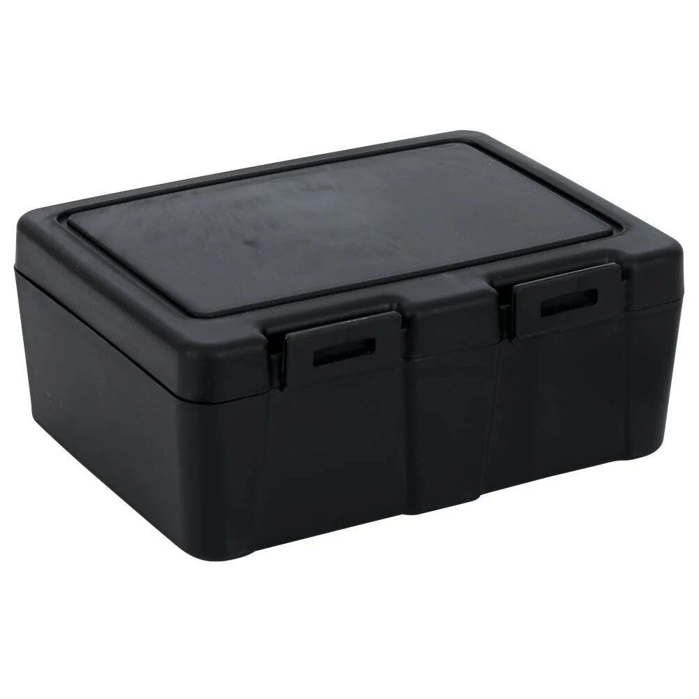 Lunch box à 2 compartiments - Boîte alimentaire en plastique noir 1L