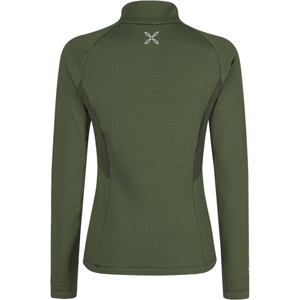 Sweat polaire randonnée MONTURA STRETCH COLOR 3 ZIP MAGLIA W GREEN SALVIA/VINACCIA