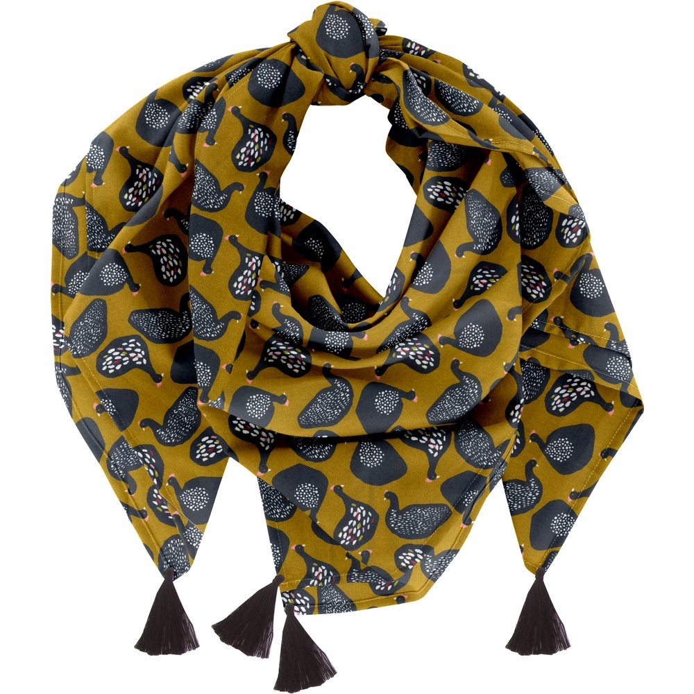 Foulard Pompon Poule À Facette