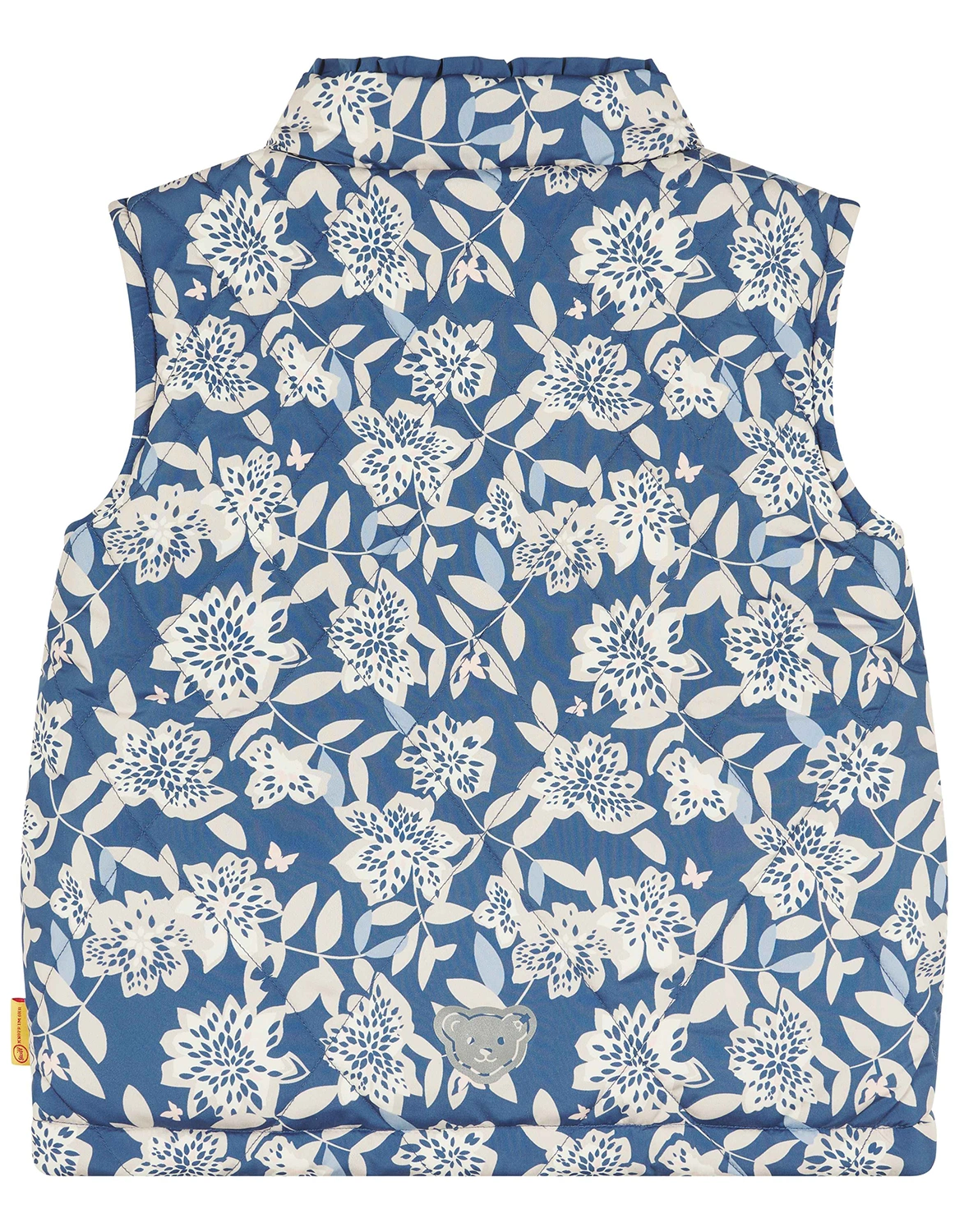 Wendeweste FLOWERS in bijou blue
