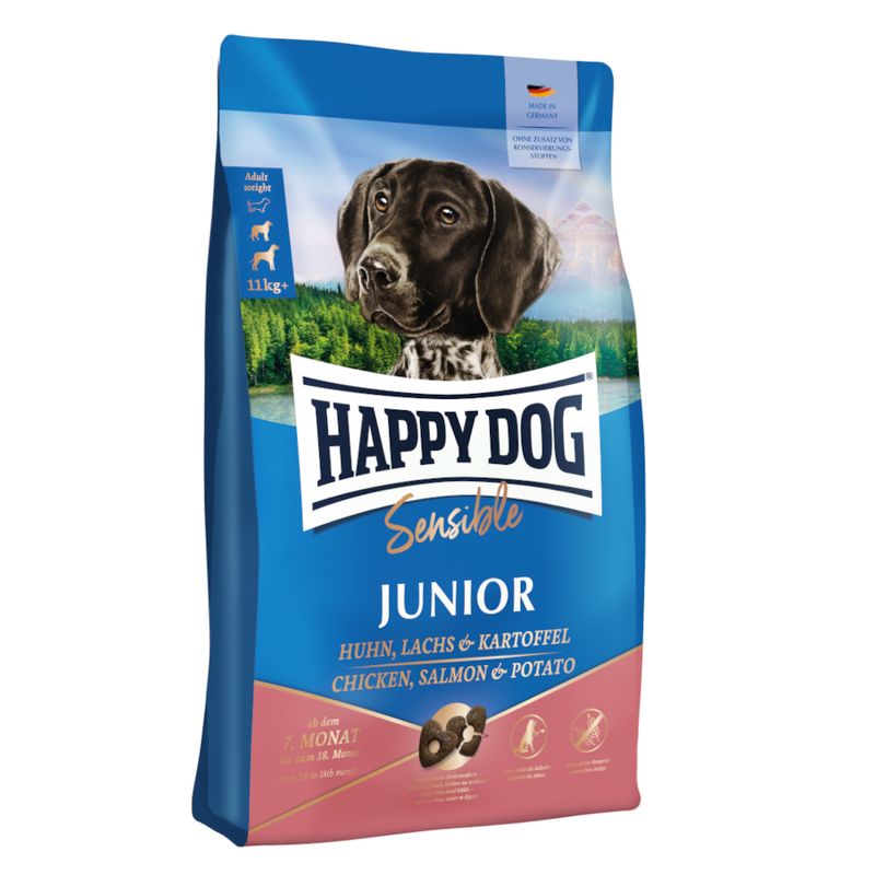 Happy Dog Supreme Sensible Junior poulet, saumon, pomme de terre