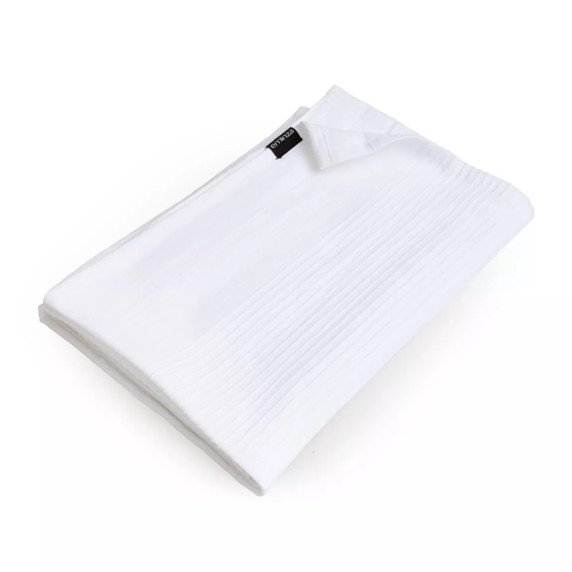 Jeté de lit coton tissé (130 x 160 cm) Léa Blanc