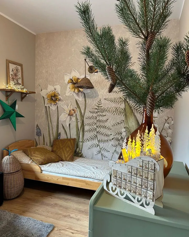 Kerstdecoratie LED IMPALA Adventskalender 40 cm Lichtbruin