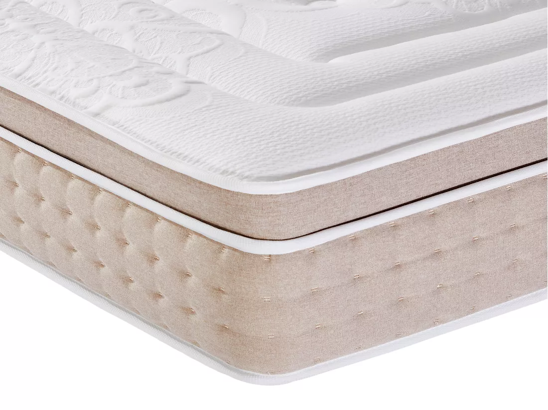 Matelas 160 x 200 cm hybride ressorts ensachés 7 zones et gel à mémoire de forme rafraichissant ép.30cm - NAZILI de YSMÉE