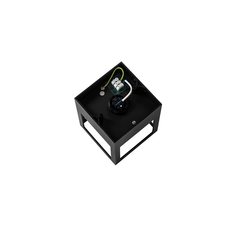 Moderne plafondlamp zwart kubus - Cela